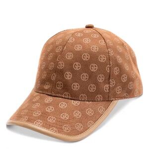 NWT Giani Bernini Women's Faux-Suede Logo Baseball Cap Brown